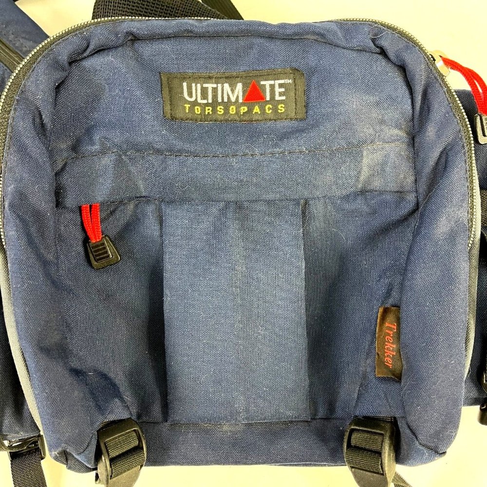 Ultimate Torsopacs Trekker Vtg Rugged Hiking Waist Pack USA Padded Dual Bottle - Picture 8 of 11